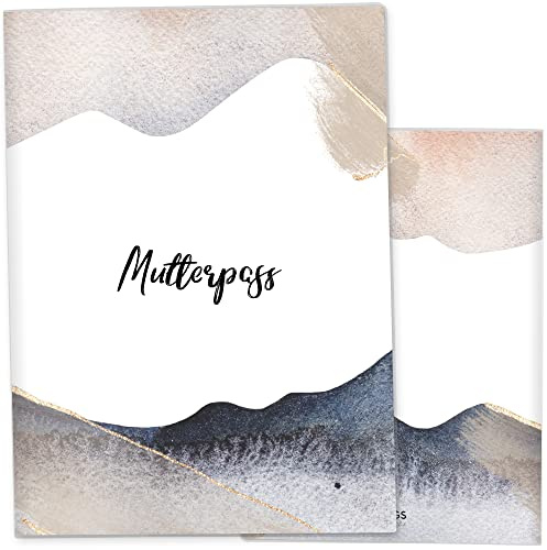 OLGS Mutterpasshülle Glamour Splash | Stylische Mutterpass Hülle Schwangerschaft Geschenkidee - Schutzhülle für den deutschen Mutter-Pass, Splash-11
