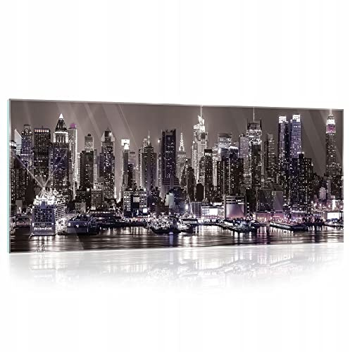 WallArena Glasbilder New York Bilder 125x50 cm