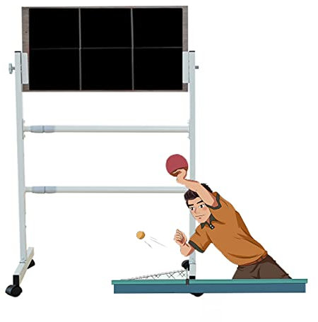 Bordtennis återboundbräda Inomhus Utomhus Rebound Board För Pingisbord, Fristående Bordtennis Return Board Rebounder, Självträningsutrustning, Lätt Att Installera