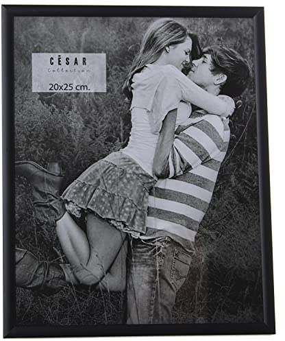 Set de 2 Portafotos para fotografia de 20x25cm de Aluminio en Negro 21,8x26,8x2cm