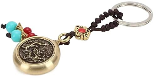 Porte-clés Porte-clés Bracelet Porte-cuivre en cuivre pur zodiaque pendentif for femmes clés de trousseau de la maison de la maison de la maison peut être utilisée avec un portefeuille de sac à main s