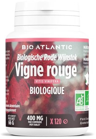 Vigne rouge Bio - 400 mg - 120 comprimés - Bio Atlantic