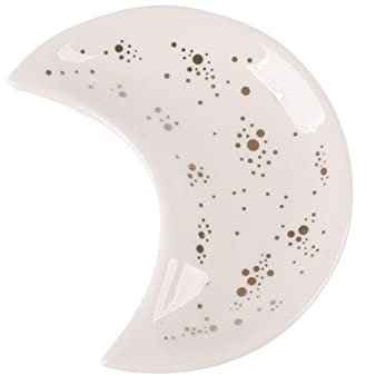 Plat De Fruits Nordique céramique lune forme petite bijoux boucles d'oreilles boucles d'oreilles collier bague bague plaques de rangement dessert affichage bol plateau de décoration Plat De Fruit Sec