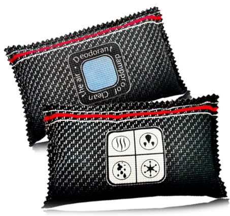 Kwak's Auto Entfeuchter Taschen Wiederverwendbar(800g), tragbare Silica Gel Trockenmittel Pakete für Auto Innenraum Armaturenbrett Windschutzscheibe Kondensationsentferner(2)