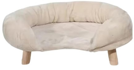 ＡＷＨＡＯ Katzensofa, Katzencouch, Welpensofa, Welpenschlafbett, Plüsch-Haustierbett für Hauskatzen, Beige