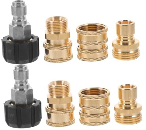 BCOATH 8-teiliges Schnellkupplungsset – Gartenschlauch-reparaturarmaturen – Hochdruckreiniger-adapter – Schnellverschluss-wasserarmatur – Armaturen Für Hochdruckreiniger