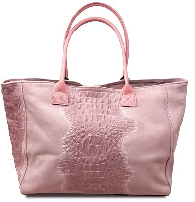 Chicca Borse Borsa a Spalla Shopper Grande da Donna in Pelle