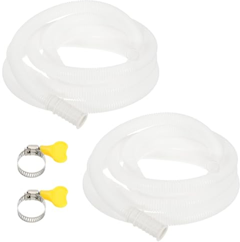PATIKIL 2 Set 9.84ft Klimaanlagen Ablaufkit Universeller AC Ablaufschlauch | Verbindungsschlauch, Mit Klemme, Gummiadapter, Für Mini-Split Fenster AC Einheit, Luftentfeuchter Wasserhahn