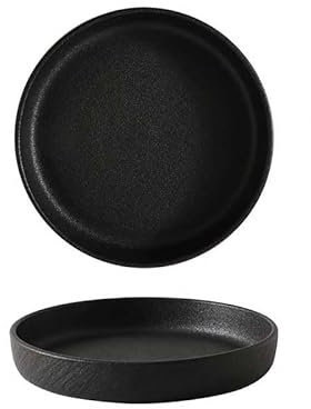 OGOODLE Piatto da Cena Piatto da Portata Piatto Fondo Cucina di casa Ristorante Piatto Fondo Rotondo Piatto Snack alla Frutta(B,10in)