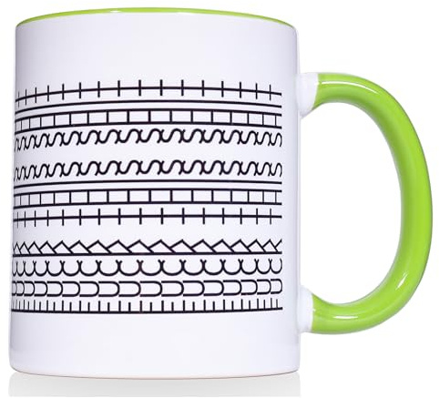 Ceraozmus Funny Coffee Mugs，A Novelty Ceramic Coffee Mug with a Hidden Message,Gift for Work Bestie,Friends, Family, Ceramic Cup，A Humorous and Unique Gift for Coffee Lovers (11 OZ Green)