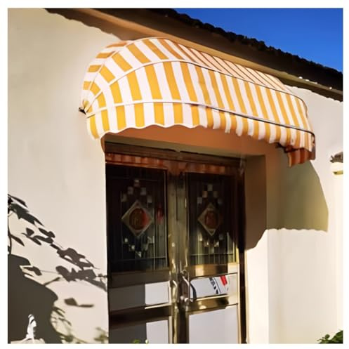 Versenkbare Markise, französisches gebogenes Design für Regen UV Schneeschutz Einfache Installation für Deck Balkon Hof Outdoor