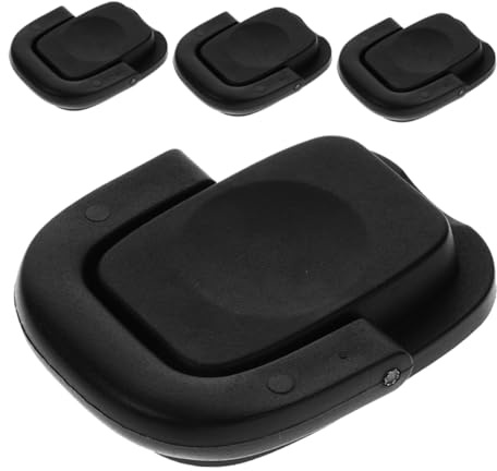 BAZEITFLOW 4pcs Foldable Sturdy Pot Lid Handle Replacement, Universal Black Pp Cookware Cover Knobs for Kitchen Pan Lid Accessories