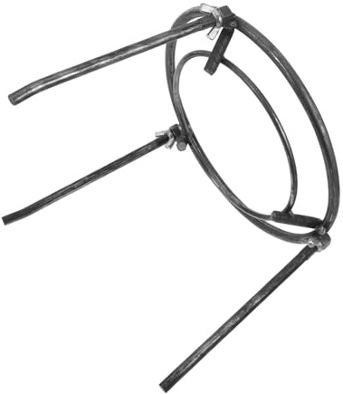 SOIMISS Abnehmbares Dreibein Grillgestell Für Lagerfeuer Tragbares Outdoor Kochstativ Mit Stabilem Stahl Brennholzring Vielseitiger Herdrost Für Camping Und Wildnis