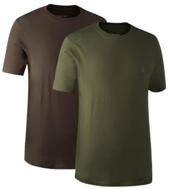 Deerhunter T-Shirt 2-pack XXXX-Large - Jaktskjorta andningsbar bomull för män