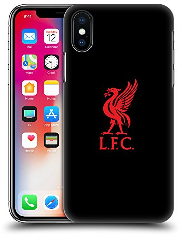 Head Case Designs Offizielle Liverpool Football Club Logo Rot Und Schwarz Liver Bird Harte Rueckseiten Handyhülle Hülle Huelle kompatibel mit Apple iPhone X/iPhone XS