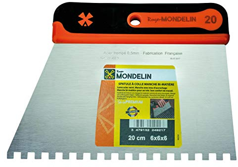Spatule 20 Cm Dents Carrees10x10x10 Manche Bi Mat Soft Mondelin - 224961