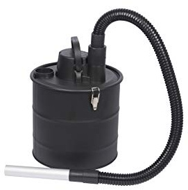 Kinzo Aschesauger 18 Liter Fassungsvermögen | Kaminsauger mit HEPA Filter | 3 Meter Kabellänge | ideal für die Reinigung von Grills, Kaminen, Feuerschalen | 800 W Leistung, 8711252101705, schwarz