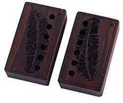 Alnicov 52mm Palisander Humbucker Gitarren Pickup Covers für E-Gitarren Bridge (2 Stück)