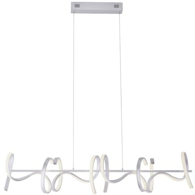 LED Hänge Lampe Wohn Zimmer Pendel Decken Leuchte geschwungen DIMMER Leuchten Direkt 19033-21