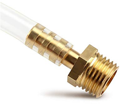 Pangyoo PYouo-Messing Schlauchverbinder 4 mm 6 mm 8 mm 10 mm 12 mm 19 mm Schlauchkupplung Endstück 1/8 1/4 1/2 3/8 -Stecker Gelenk, Messingrohr Kopplungsadapter, Dickes Material