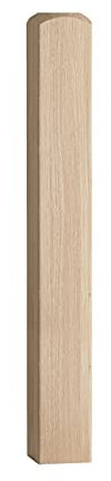 90mm Oak Newel Base (510mm Half Post)