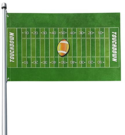 Gartenfahnen American Football Field Ball Sport Flag, Garden Yard House Flags Greeting Banner, Outdoor Party Home Decor 152x90 cm