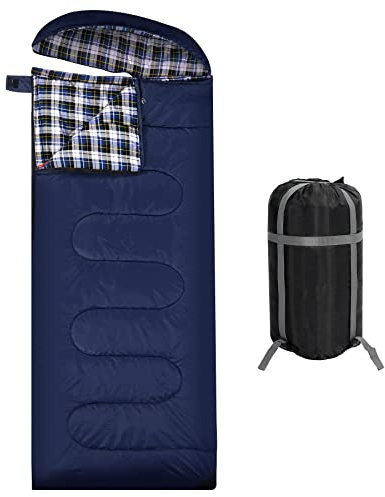 REDCAMP XL Baumwollschlafsack warm, für Erwachsene, Flanell, 3-4 Jahreszeit | deckenschlafsack mit ca. 1000g Füllung, für Winter kaltes Wetter Outdoor Angeln Camping, weich, bequem, kompakt, leicht
