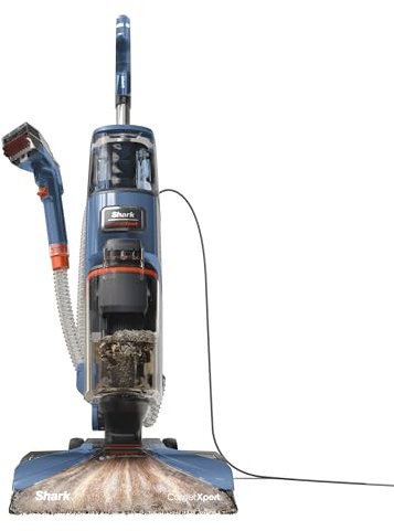 Shark CarpetXpert Deep Clean Carpet Cleaner with Built-In Stain & Spot Remover & 3 Tools, Remove Dirt & Grime, Fast Drying, Lightweight, 2.3L. 960W, EXCM Series Base Detergent, Blue, EX150UK