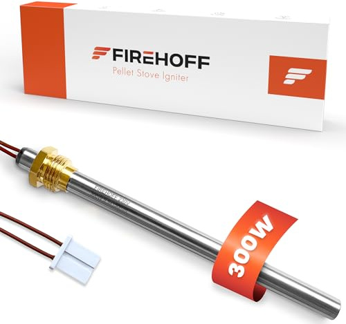 Bougie d'allumage pour poêle à granules - 300 W, 140 mm, diamètre 9,9 mm, filetage 3/8 - Avec connecteur BS95 - GARANTIE 2 ans