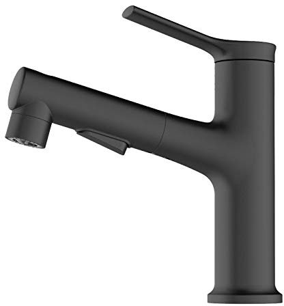 Badezimmer-Wasserhahn mit herausziehbarer Brause, Einloch-Badezimmer-Waschtischarmatur mit 3 Modi, herunterziehbarer Brause, moderner Waschtisch-Wasserhahn mit einem Griff, Bauernhaus-Waschtischarmatu
