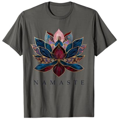 Namaste Lotus Blume Zen Buddhismus Yogi Buddhist Buddha Yoga T-Shirt