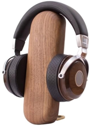 WUTIANBAO Supporto Cuffie Supporto per Cuffie in Legno per La Maggior Parte delle Dimensioni delle Cuffie Supporto per Cuffie da Gioco per PC Universale per Cuffie(B)