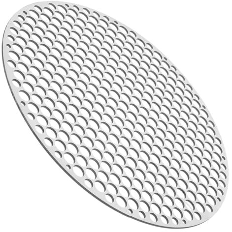 PAMINGONO Runder Grillrost Aus Edelstahl Bbq Grillgitter Mit Mesh-design Für Outdoor Grill Holzkohlegrill Und Campinggrill Gleichmäßiges Grillen Verhindert Herunterfallen Von Lebensmitteln
