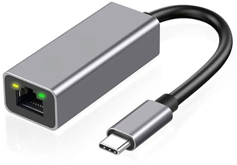 USB C to Ethernet Adapter, USB 3.0 Type-C to RJ45 Gigabit Ethernet Network Adapter for Ultrabook, Chromebook, Laptop, Desktop, Plug & Play for Nintendo Switch, Windows 10&8.1, Linux OS