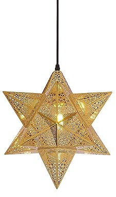 Decorations Chandelier, Creative Luxury Hanging Light, E26 Light Source Wrought Iron European Pendant Lamp, Retro Geometry Chandelier, Industrial Ceiling Lighting, Kitchen and Bedroom Corridor Hotel