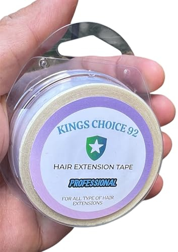 Premium Quality Extreme Hold Adhesive Tape Adhesive Roll Lace Front Transparent for Hair Systems, Hairpieces, Wigs, Toupets & Hair Extensions 12mm ** 6 Yards (White)