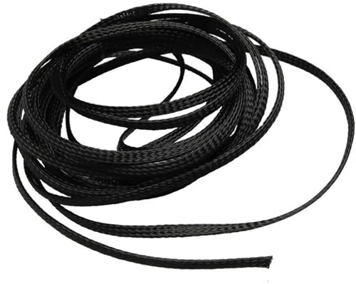 Manchons de protection spiralés, Gaine de fil spiralée 1 mètre, gaine en nylon noir mm à 50, tressée extensible et isolée, étanche for câble 5 mètres(12mm 5 meter)