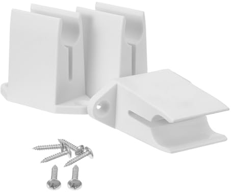 EPIGEIST Supporto a Parete per Manovella Tenda da Sole 3 Pezzi Plastico | Asta da 13mm, Bianco, con Viti di Montaggio, per Finestra a Lamelle e Uso Esterno