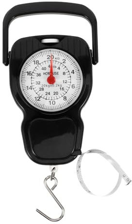CATIEBYE Federwaage 25kg Tragbare Kleiner Waage mit Haken aus Stahl und Kunststoff Präzise Hängewaage für Reisegepäck und Täglichen Gebrauch Bauernhof und Outdoor
