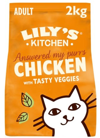 Lily's Kitchen Mit natürlichen Zutaten hergestellt Trockenfutter für ausgewachsene Hunde Katzenfutter Ofenhähnchen mit Gemüse Getreidefreie Rezeptur 2kg