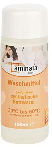 Aminata Clean – tvättmedel för syntetiska sängkläder, högkoncentrerat flytande tvättmedel speciellt utvecklat – mot kvalster – sängkläder i mikrofiber – kuddar, filtar och funktionella kläder