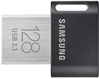Samsung MUF-128AB lecteur USB flash 128 Go USB Type-A 3.1 (3.1 Gen 1) Noir, Acier inoxydable - Lecteurs USB flash (128 Go, USB Type-A, 3.1 (3.1 Gen 1), Pivotant, 3,1 g, Noir, Acier inoxydable)