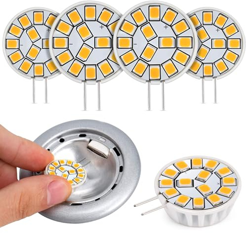 Kohree Ampoules à LED G4 2W remplacement Ampoules / halogène 20W 12V AC / DC 220 Lumens Blanc Chaud / Lumière naturelle blanc
