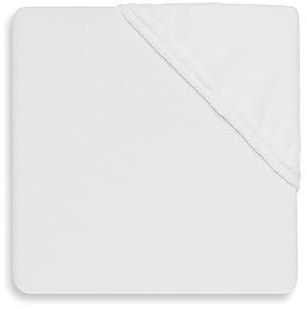 Jollein 512-507-00001 - Lenzuolo con angoli elasticizzati Molton, 60 x 120 cm, colore: Bianco