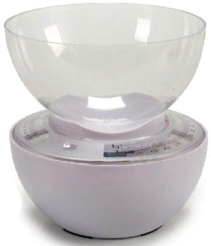 Bilancia da cucina meccanica tradizionale, 2 kg, in bianco o nero