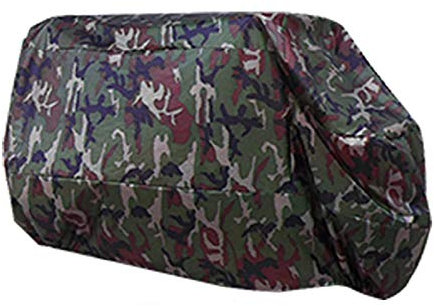 YORKING Motorcycle Cover Camouflage 245x105x125cm Waterproof Motorbike Cover UV Scratch Bird Droppings Heat-Resistant Outdoor Protection Camouflage Suitable for Most Motorcycles