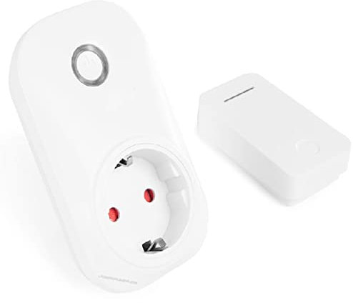 Suinga Enchufe controlado con mando a distancia sin pilas. No necesita herramientas para su instalación. Luz LED indicadora de encendido. Potencia máxima soportada: 3.680 W.