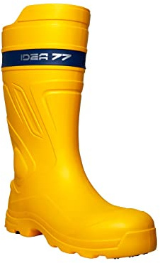 IDEA77 Botas de seguridad ultraligeras – Zeus S5L SR CI FO, amarillo, 40 EU