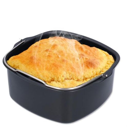 Barile Torta, Friggitrice Ad Aria Stampo per Torta Friggitrice in Ferro Accessori per Tortiera Antiaderente per HD9925 HD9860 HD9905/01(17.5cm / 7in)