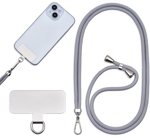 Cordon Para Movil Correa Movil Universal，Pegatinas Metálicas Para Teléfonos Móviles, Cuerdas Ajustables, Tirantes O Tirantes Para Liberar Las Manos.